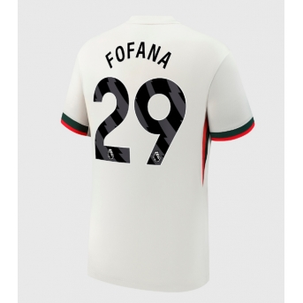 Billige Fotballdrakt Chelsea Wesley Fofana #29 Replika Bortedrakt 2025-26 Kortermet